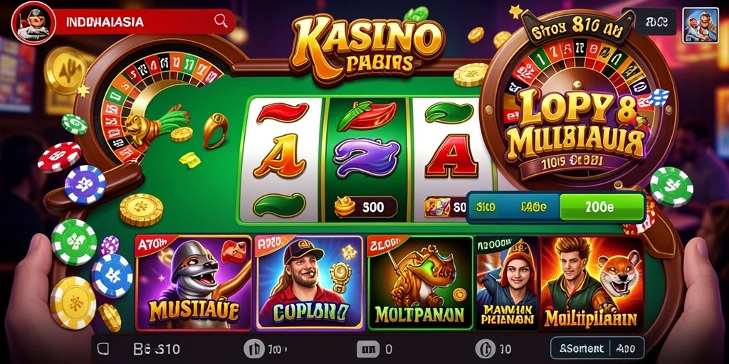 Beragam pilihan permainan slot.